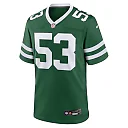 Zennovawear Men's New York Jets Zaire Barnes Legacy Green Team Game Jersey