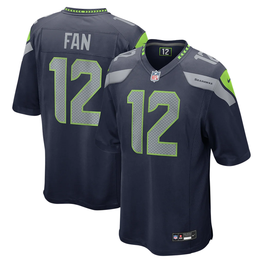 Zennovawear 12s Seattle Seahawks Team Game Jersey - College Navy