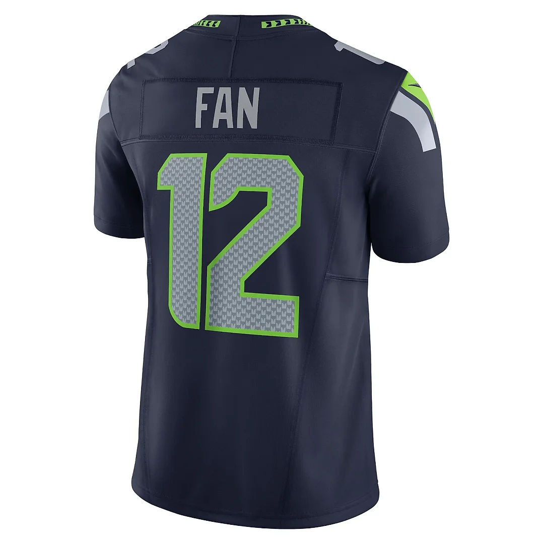 Zennovawear 12s Seattle Seahawks Vapor FUSE. Limited Jersey - Navy