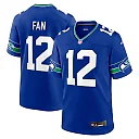 Zennovawear 12s Seattle Seahawks Throwback Player Game Jersey - Royal
