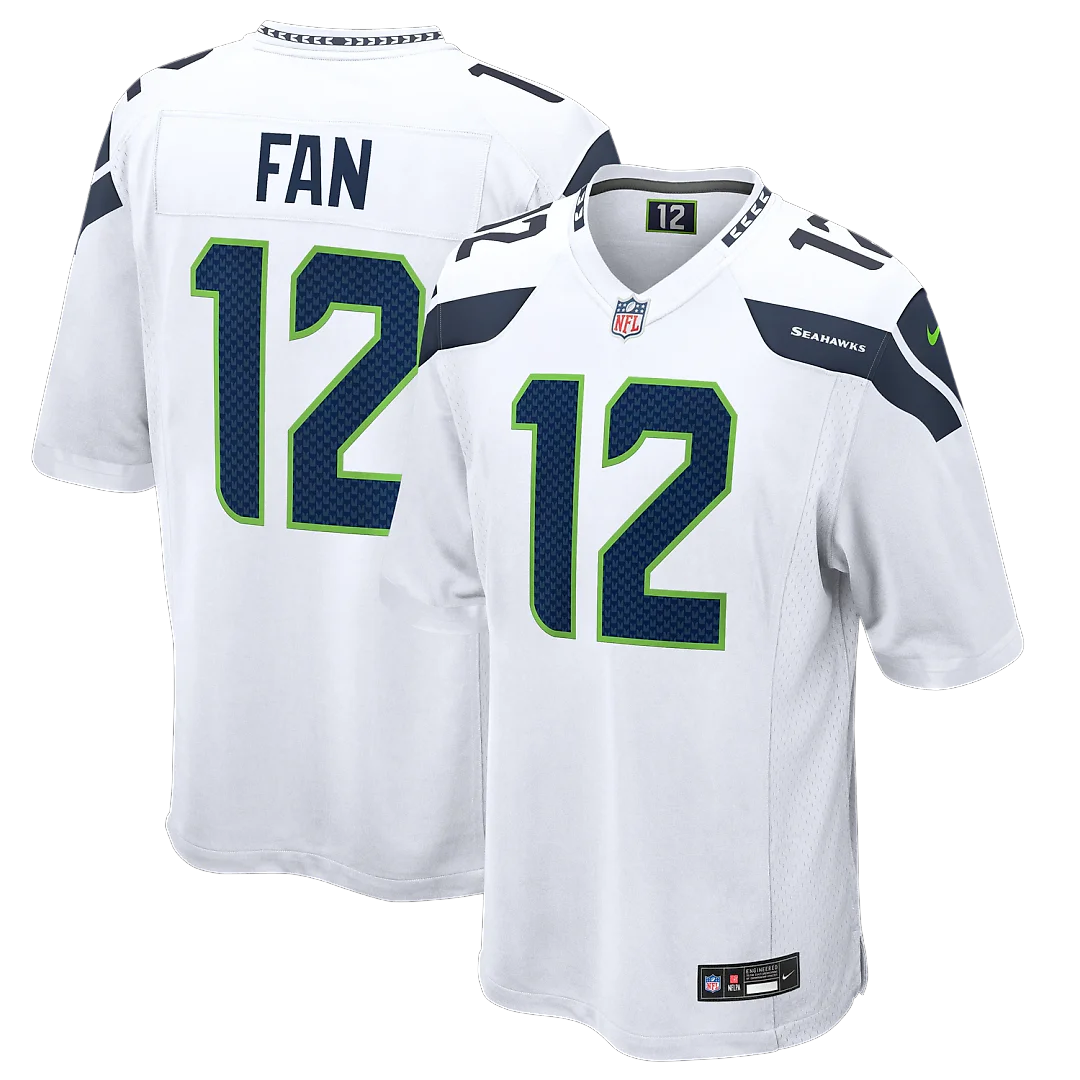 Zennovawear 12s Seattle Seahawks Game Jersey - White