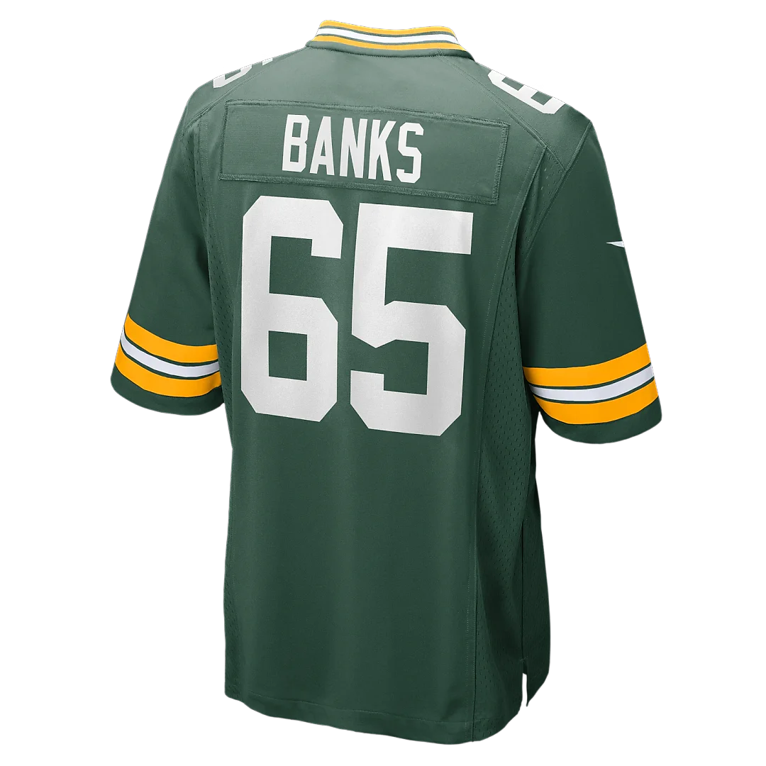 Zennovawear Aaron Banks Green Bay Packers Team Game Jersey - Green
