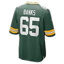 Zennovawear Aaron Banks Green Bay Packers Team Game Jersey - Green