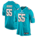 Zennovawear Aaron Brewer Miami Dolphins Game Jersey - Aqua