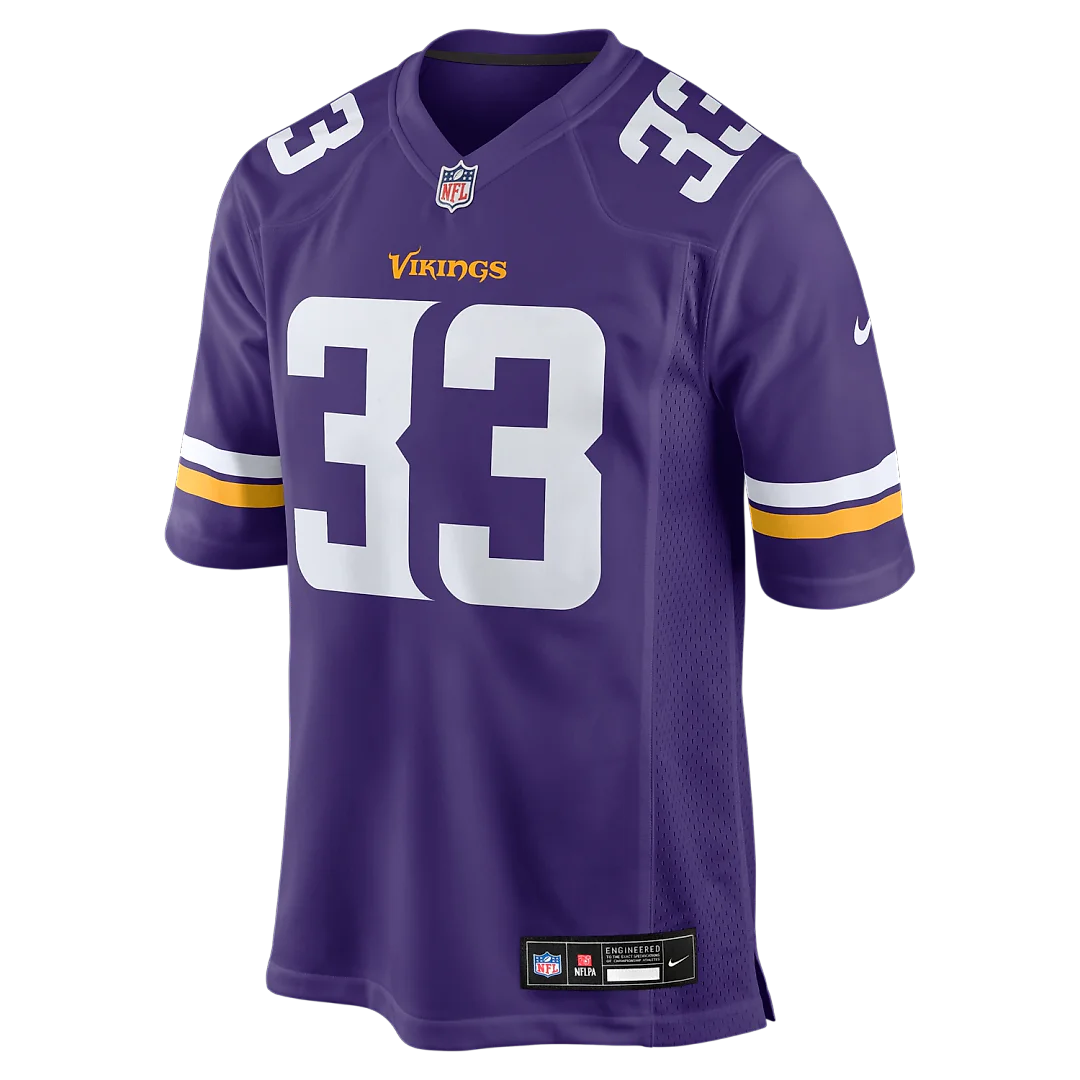 Zennovawear Aaron Jones Minnesota Vikings Game Player Jersey - Purple