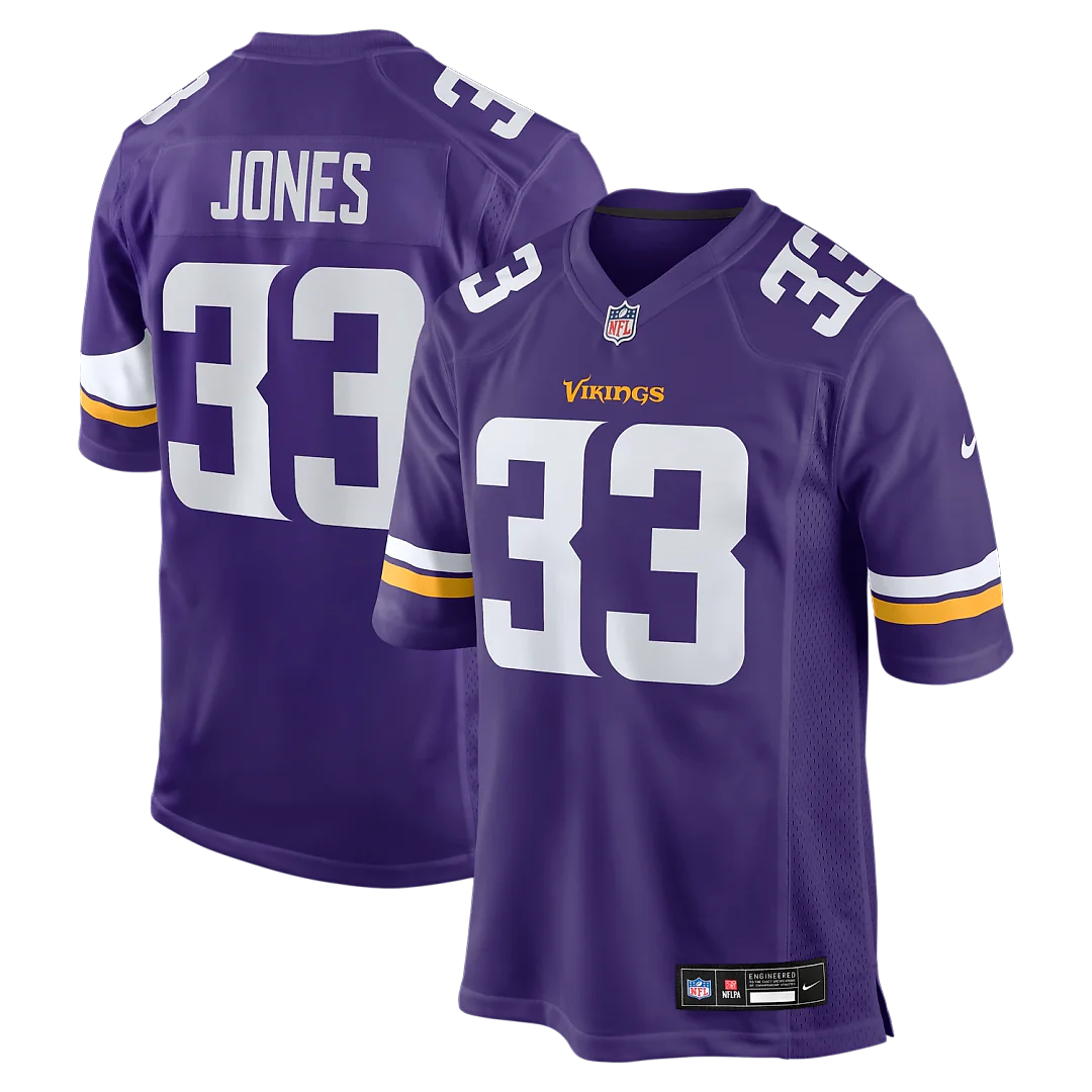 Zennovawear Aaron Jones Minnesota Vikings Game Player Jersey - Purple