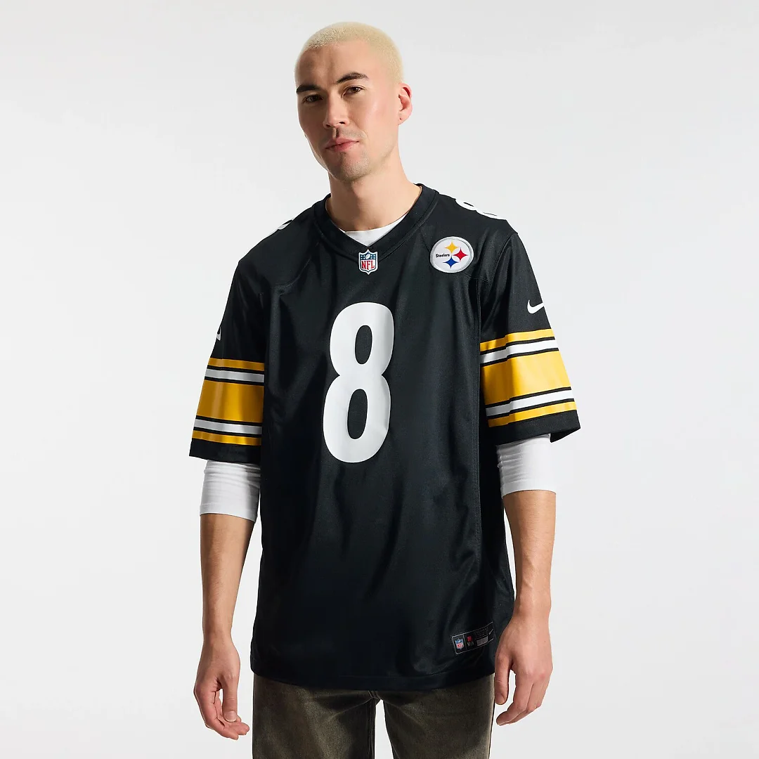 Zennovawear Aaron Rodgers Pittsburgh Steelers Game Jersey - Black