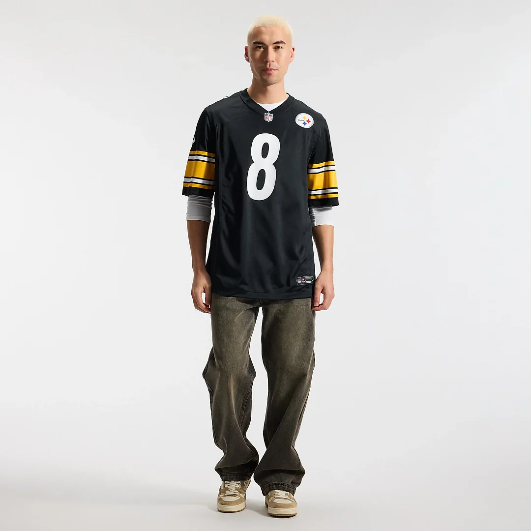 Zennovawear Aaron Rodgers Pittsburgh Steelers Game Jersey - Black