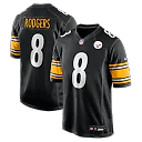 Zennovawear Aaron Rodgers Pittsburgh Steelers Game Jersey - Black