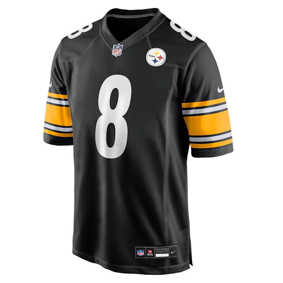 Zennovawear Aaron Rodgers Pittsburgh Steelers Game Jersey - Black