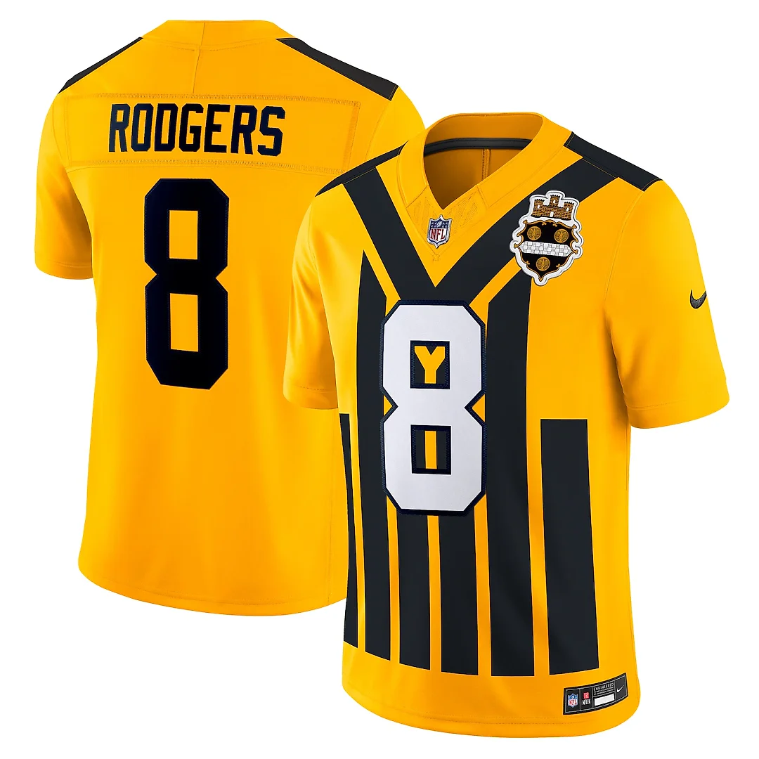 Zennovawear Aaron Rodgers Pittsburgh Steelers Alternate Vapor FUSE. Limited Jersey - Gold