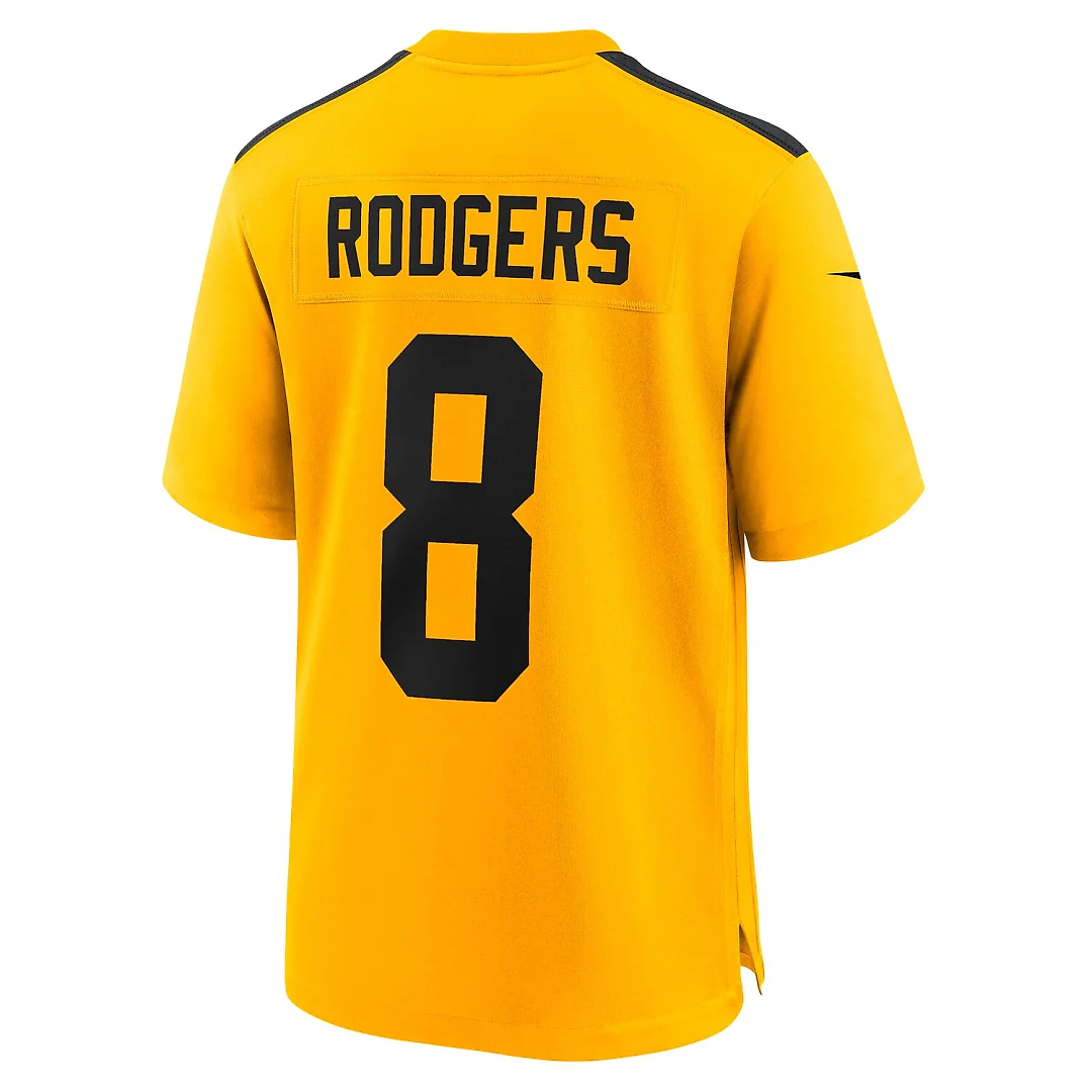 Zennovawear Aaron Rodgers Pittsburgh Steelers Alternate 1933 Throwback Game Jersey - Gold