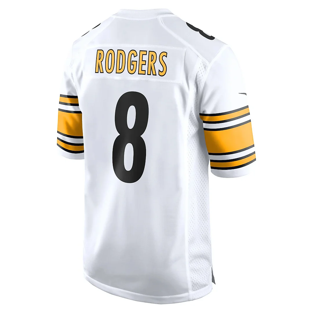 Zennovawear Aaron Rodgers Pittsburgh Steelers Game Jersey - White