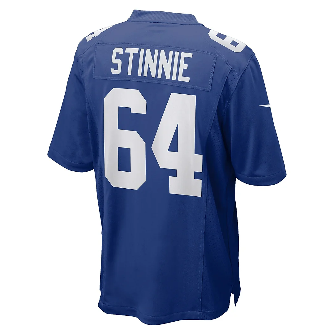 Zennovawear Aaron Stinnie New York Giants Team Game Jersey - Royal