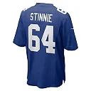 Zennovawear Aaron Stinnie New York Giants Team Game Jersey - Royal