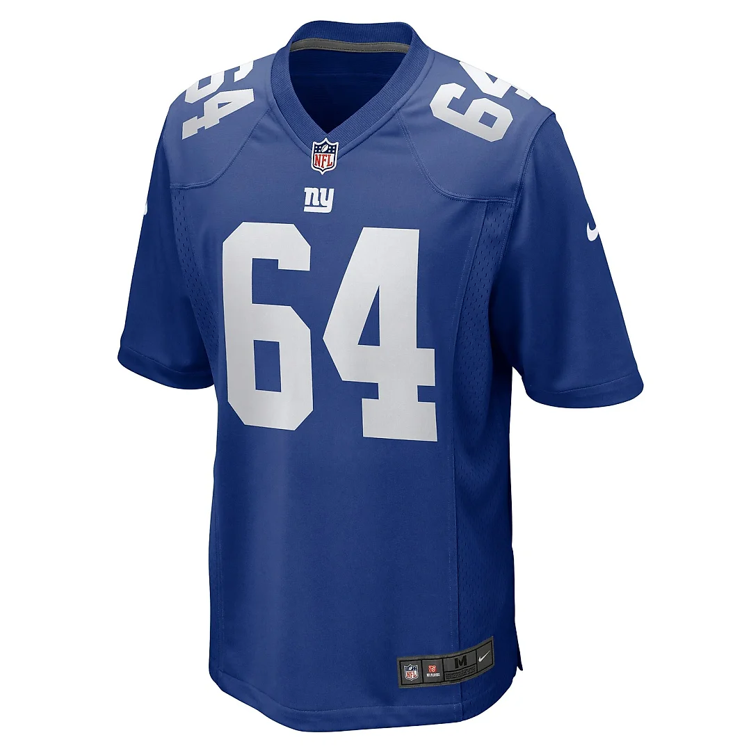 Zennovawear Aaron Stinnie New York Giants Team Game Jersey - Royal