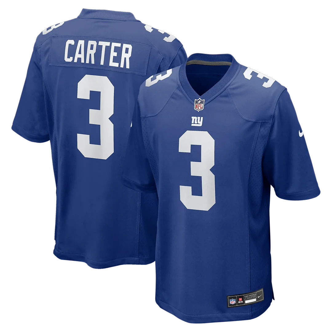 Zennovawear Abdul Carter New York Giants Team Game Jersey - Royal