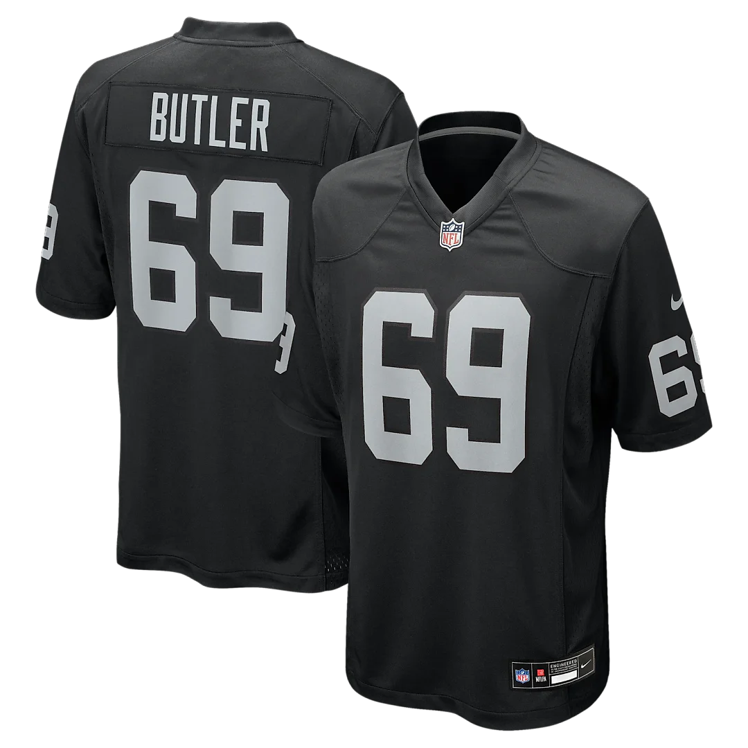 Zennovawear Adam Butler Las Vegas Raiders Team Game Jersey - Black