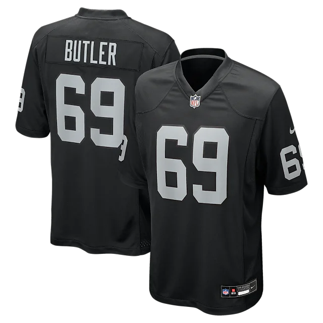 Zennovawear Adam Butler Las Vegas Raiders Team Game Jersey - Black