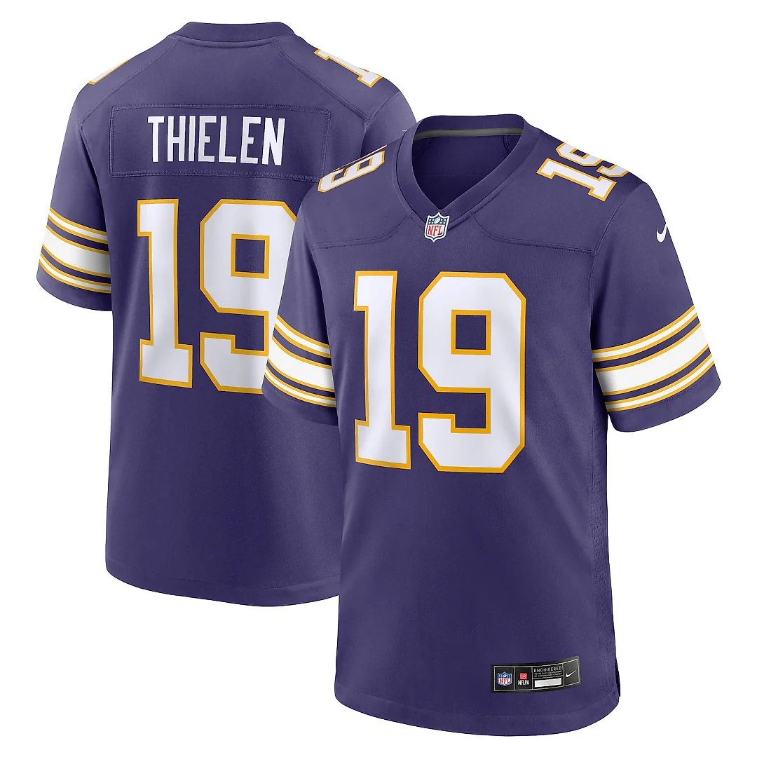 Zennovawear Adam Thielen Minnesota Vikings Alternate Game Player Jersey - Purple