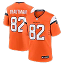 Zennovawear Adam Trautman Denver Broncos Team Game Jersey - Orange