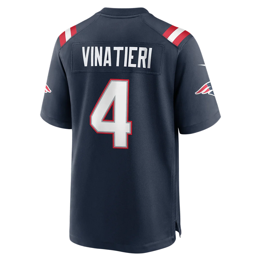 Zennovawear Adam Vinatieri New England Patriots Team Retired Game Jersey - Navy