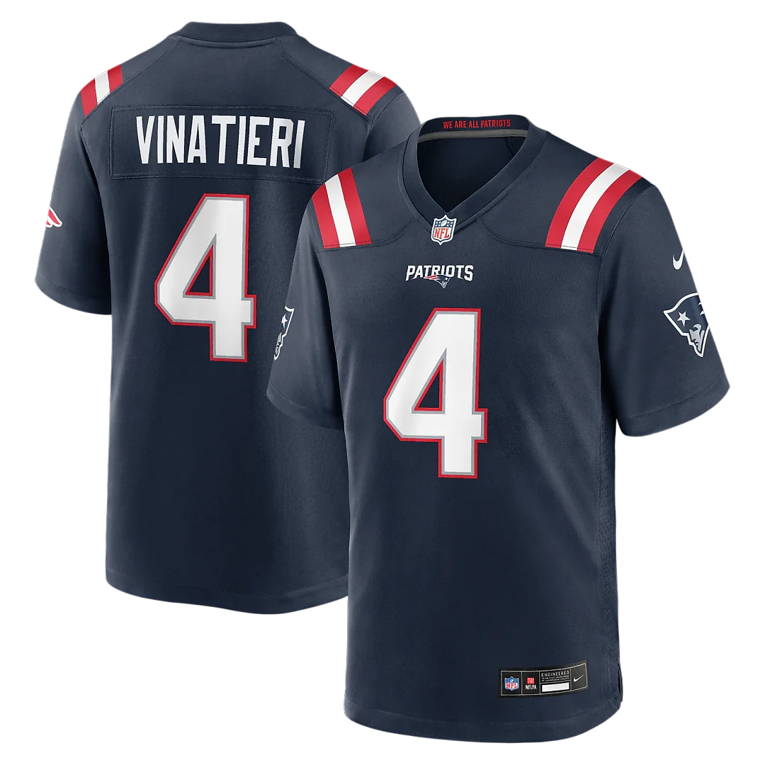 Zennovawear Adam Vinatieri New England Patriots Team Retired Game Jersey - Navy