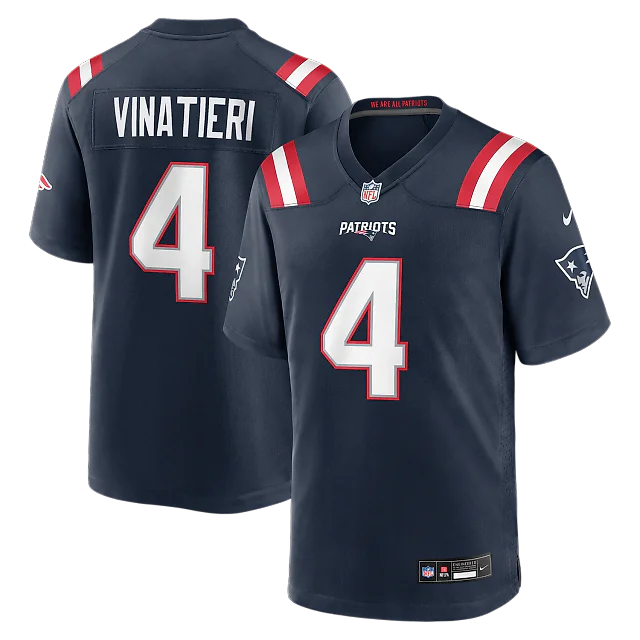 Zennovawear Adam Vinatieri New England Patriots Team Retired Game Jersey - Navy