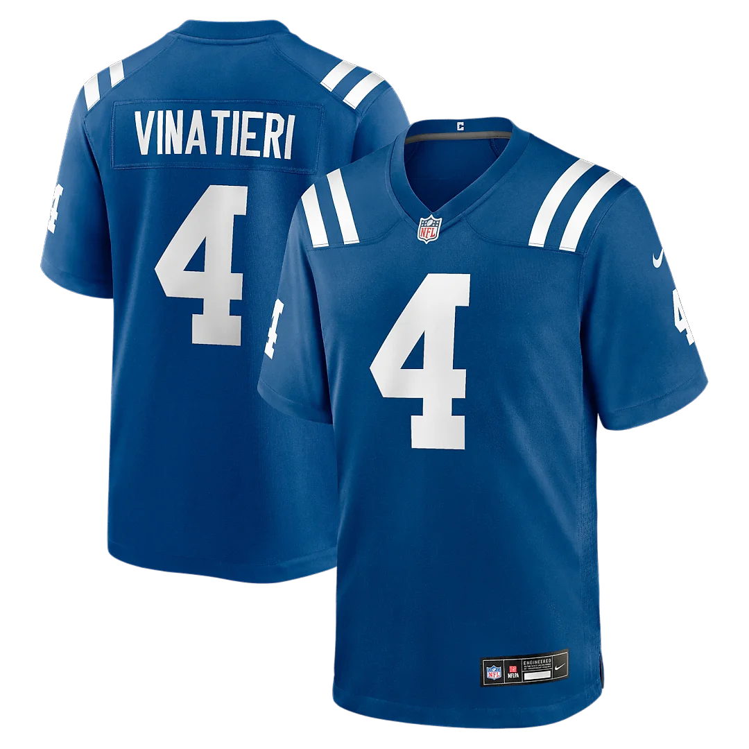 Zennovawear Adam Vinatieri Indianapolis Colts Team Retired Game Jersey - Royal