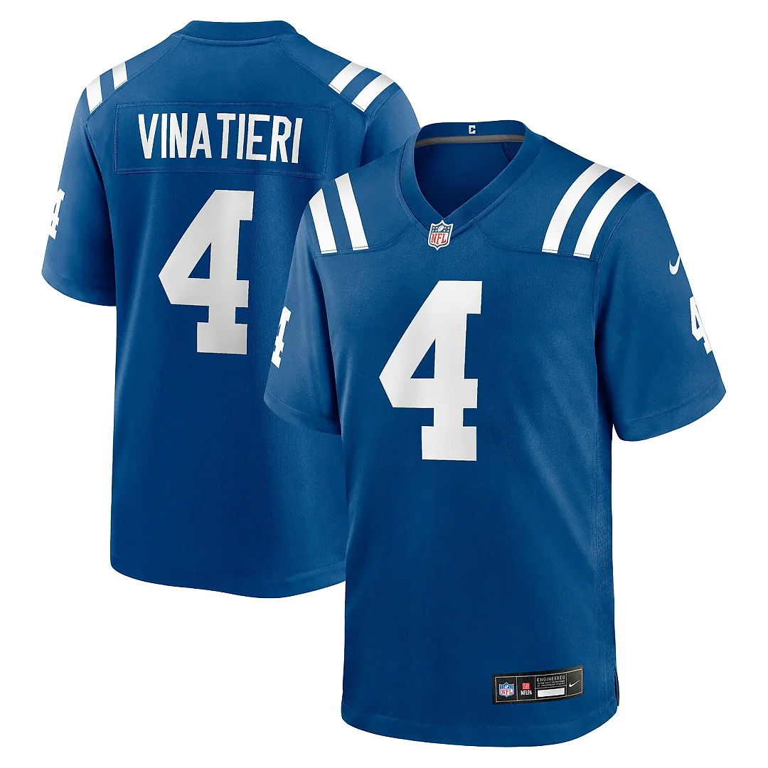 Zennovawear Adam Vinatieri Indianapolis Colts Team Retired Game Jersey - Royal