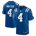 Zennovawear Adam Vinatieri Indianapolis Colts Team Retired Game Jersey - Royal