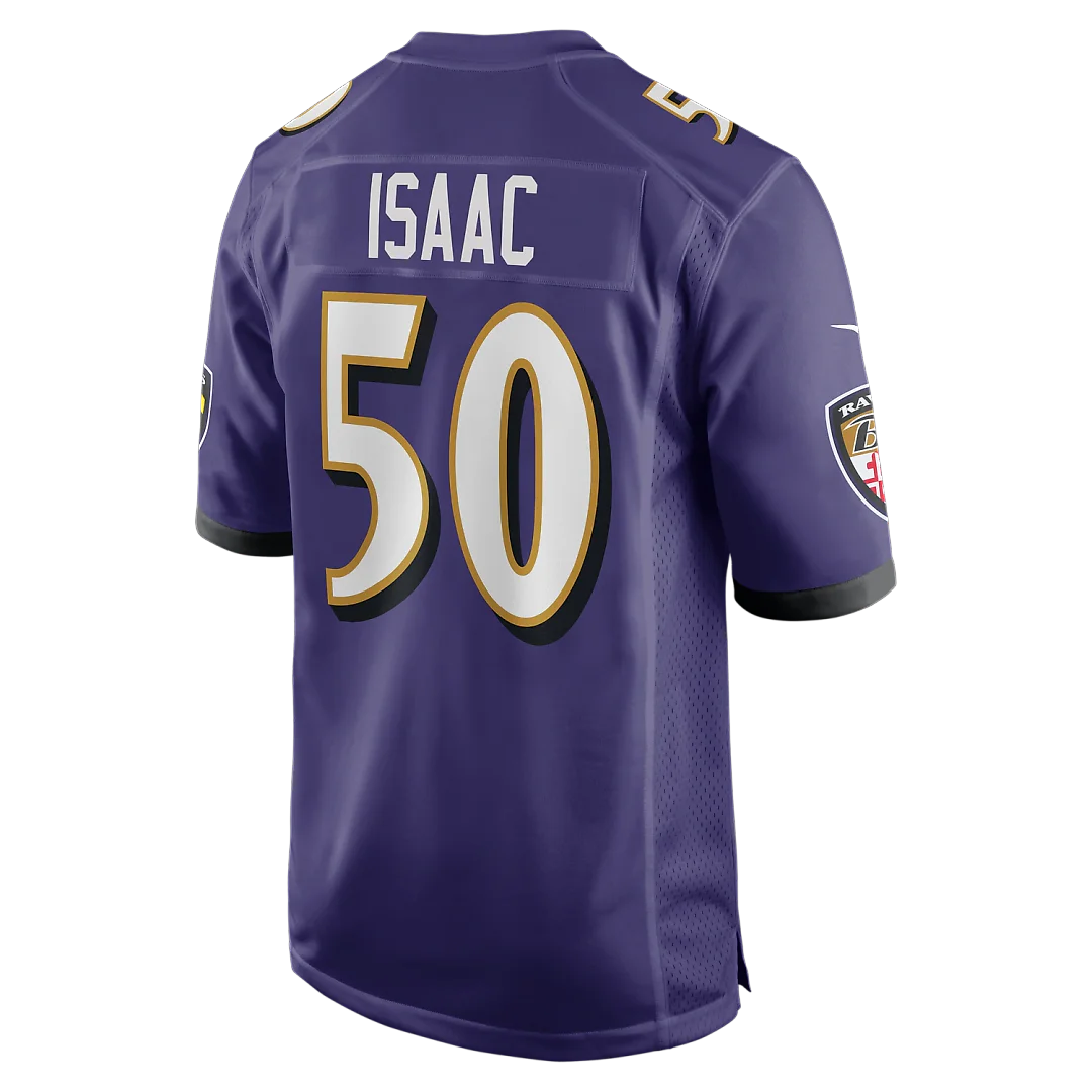 Zennovawear Adisa Isaac Baltimore Ravens Team Game Jersey - Purple