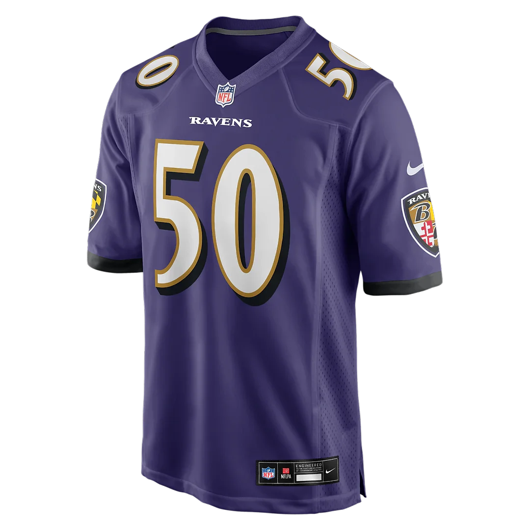 Zennovawear Adisa Isaac Baltimore Ravens Team Game Jersey - Purple