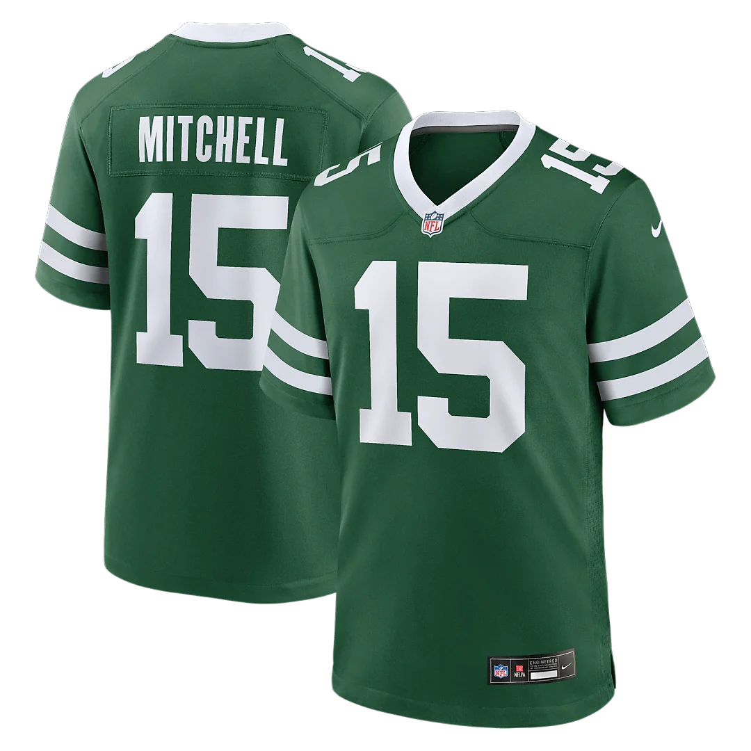 Zennovawear Adonai Mitchell New York Jets Team Game Jersey - Legacy Green
