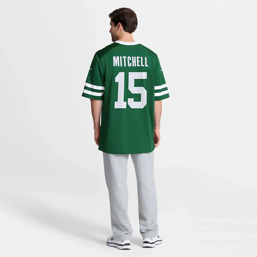 Zennovawear Adonai Mitchell New York Jets Team Game Jersey - Legacy Green