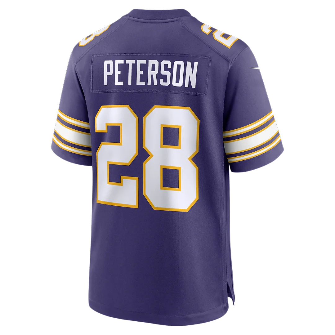 Zennovawear Adrian Peterson Minnesota Vikings Alternate 2 Classic Retired Game Jersey - Purple
