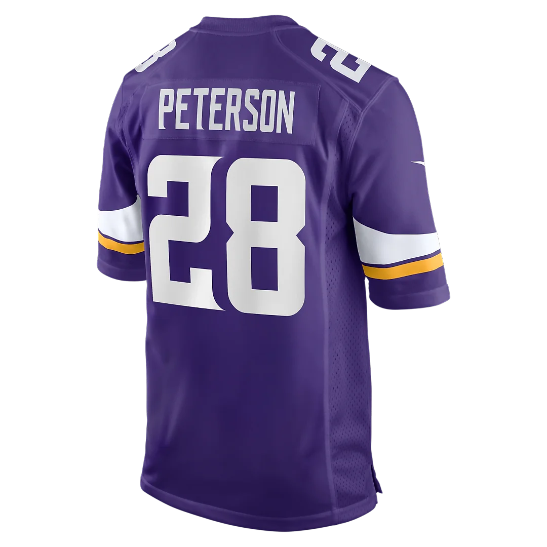 Zennovawear Adrian Peterson Minnesota Vikings Team Retired Game Jersey - Purple