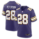 Zennovawear Adrian Peterson Minnesota Vikings Alternate 2 Classic Retired Game Jersey - Purple