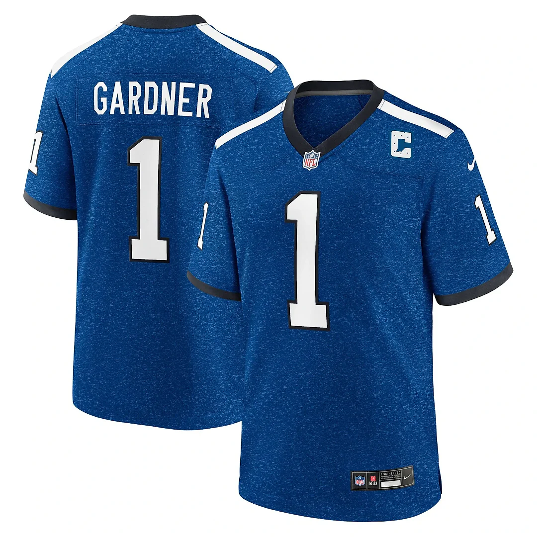 Zennovawear Ahmad Sauce Gardner Indianapolis Colts Alternate 2 Indiana Nights Game Jersey - Heather Royal