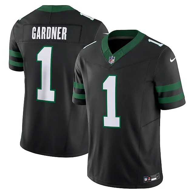 Zennovawear Ahmad Sauce Gardner New York Jets Alternate Vapor FUSE. Limited Jersey - Legacy Black