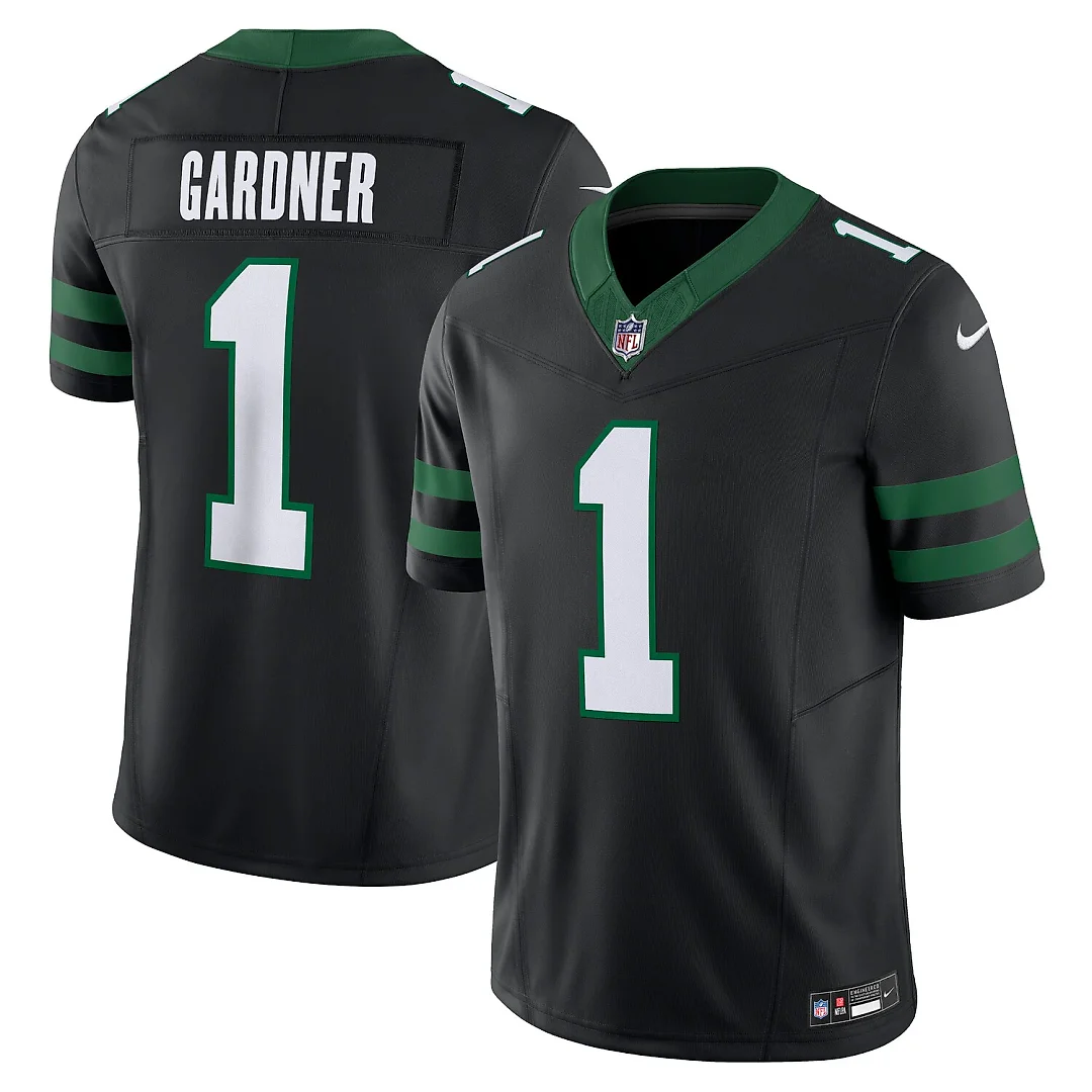 Zennovawear Ahmad Sauce Gardner New York Jets Alternate Vapor FUSE. Limited Jersey - Legacy Black