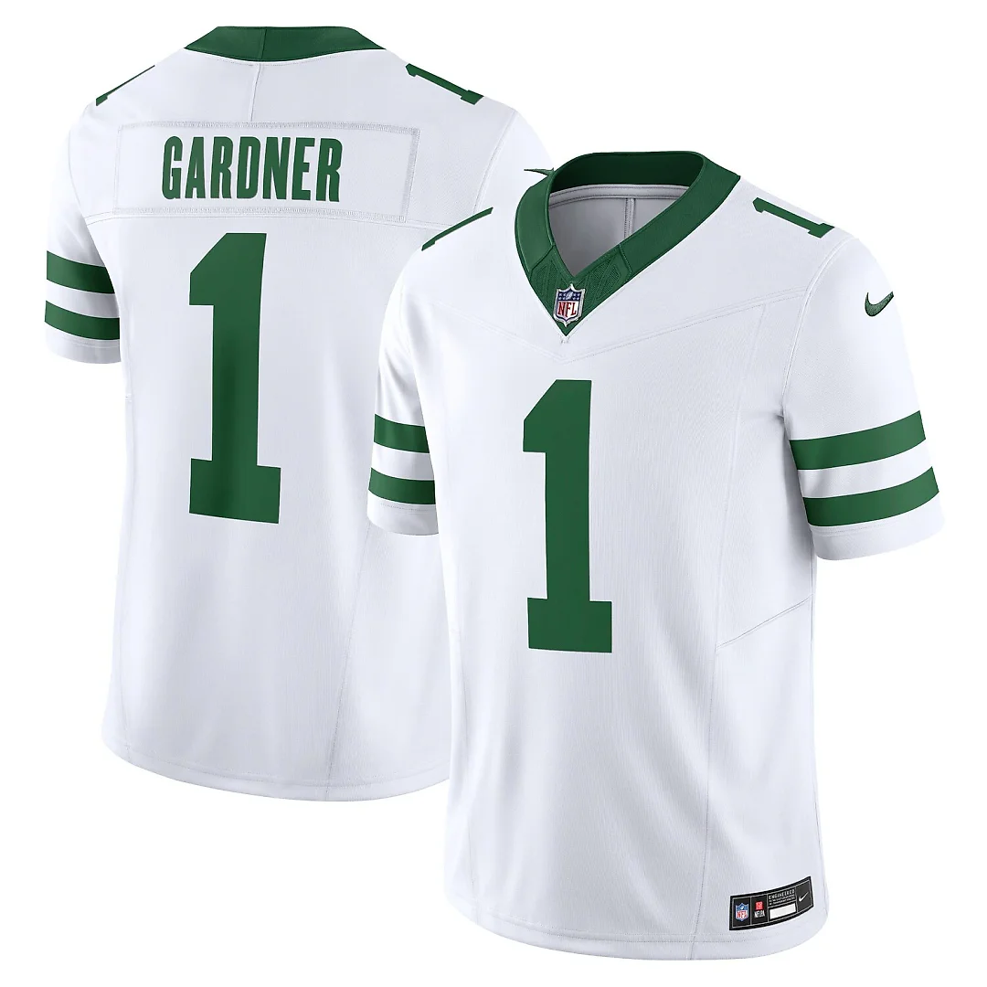 Zennovawear Ahmad Sauce Gardner New York Jets Vapor FUSE. Limited Jersey - Legacy White