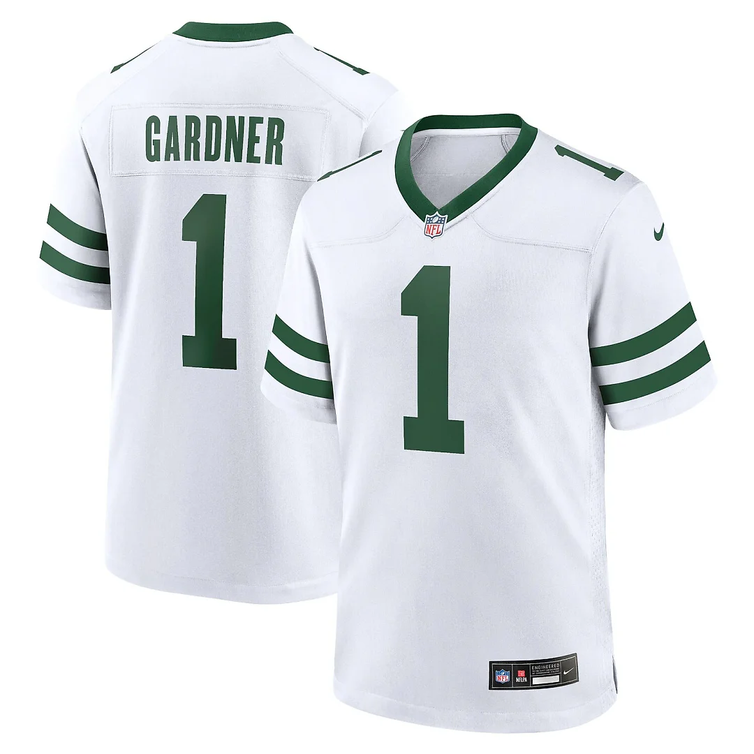 Zennovawear Ahmad Sauce Gardner New York Jets Game Jersey - Legacy White