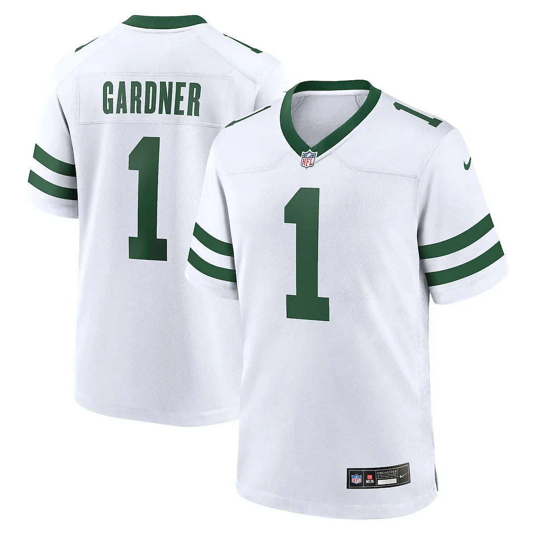 Zennovawear Ahmad Sauce Gardner New York Jets Game Jersey - Legacy White