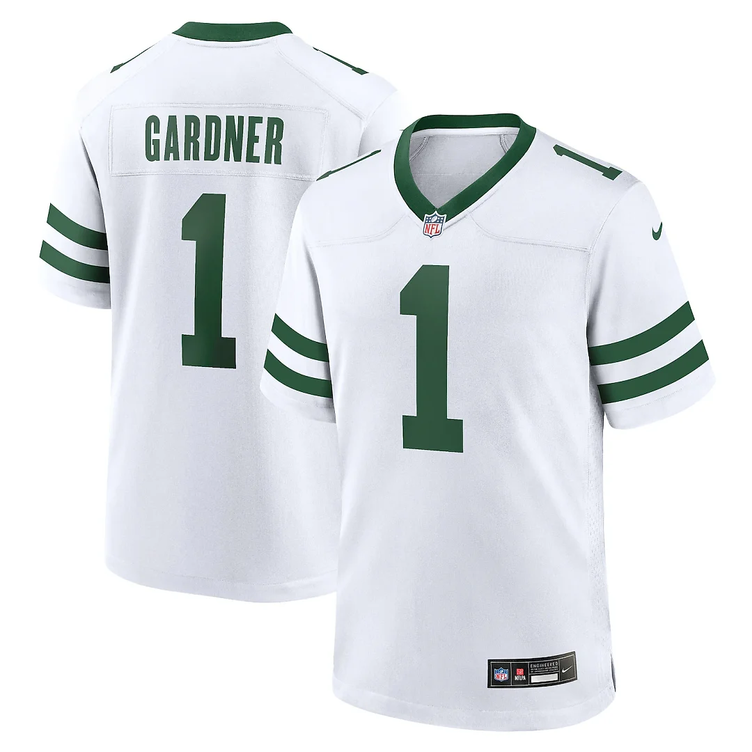 Zennovawear Ahmad Sauce Gardner New York Jets Game Jersey - Legacy White
