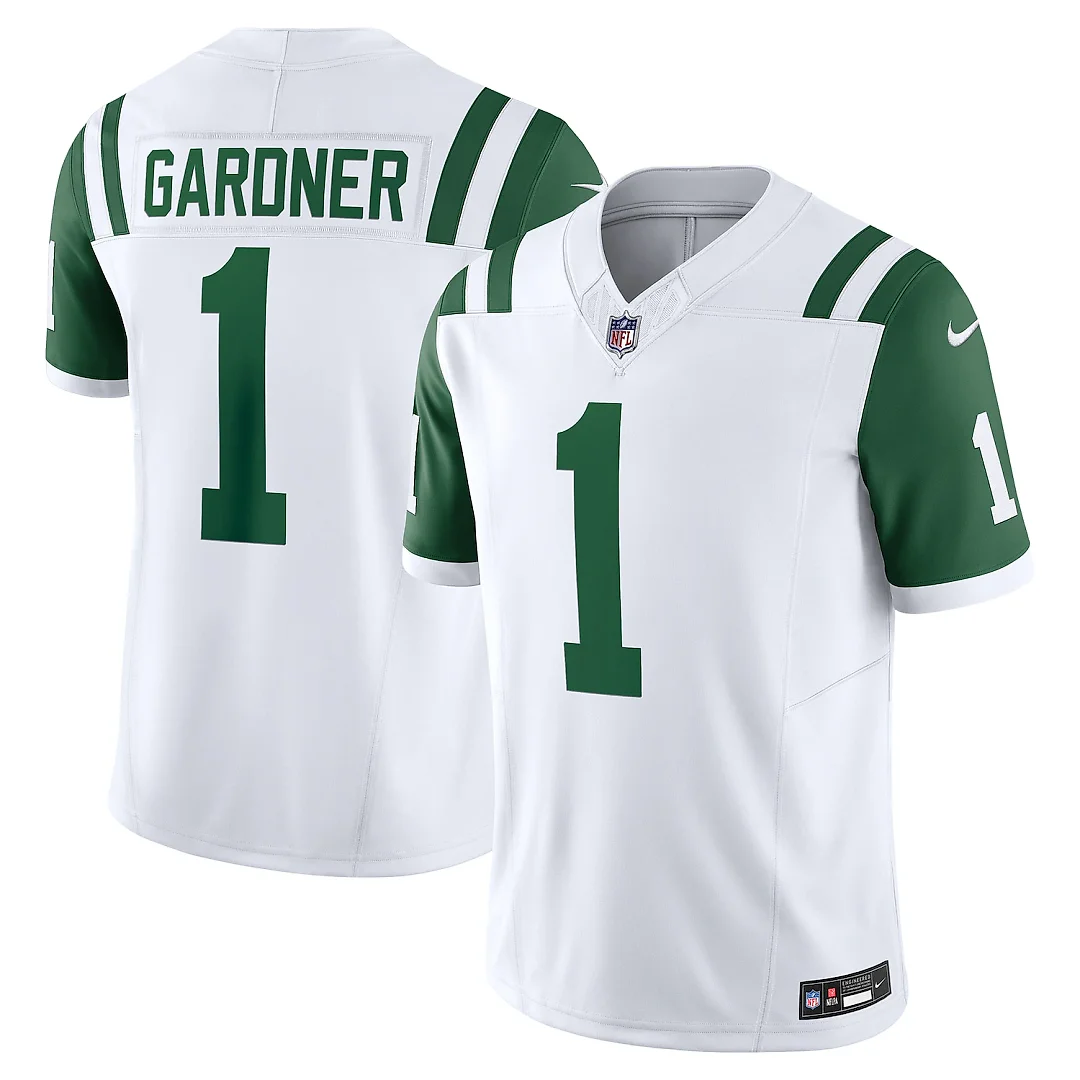 Zennovawear Ahmad Sauce Gardner New York Jets Classic Alternate Vapor FUSE. Limited Jersey - White