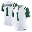 Zennovawear Ahmad Sauce Gardner New York Jets Classic Alternate Vapor FUSE. Limited Jersey - White