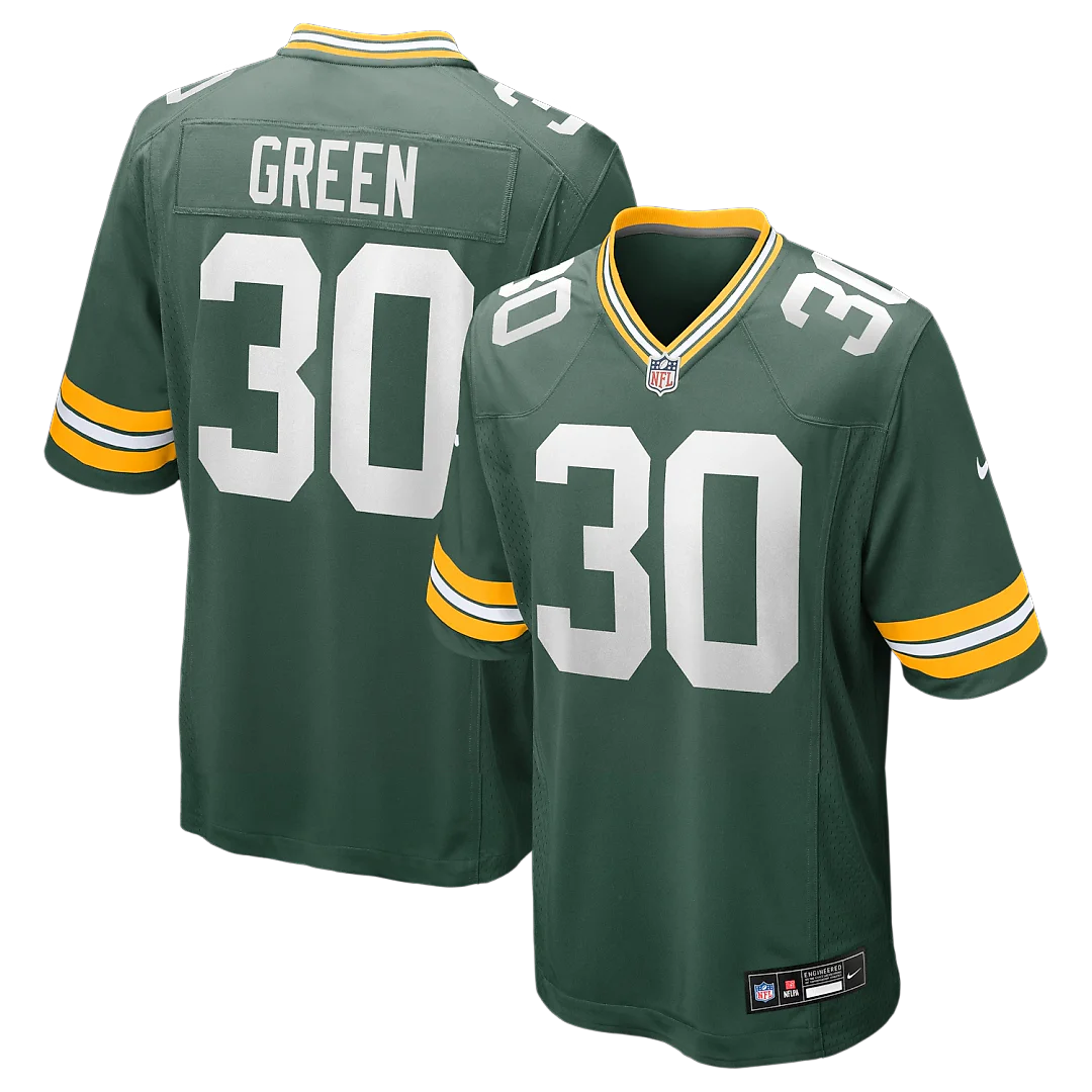 Zennovawear Ahman Green Green Bay Packers Team Retired Player Game Jersey - Green