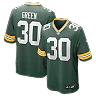 Zennovawear Ahman Green Green Bay Packers Team Retired Player Game Jersey - Green
