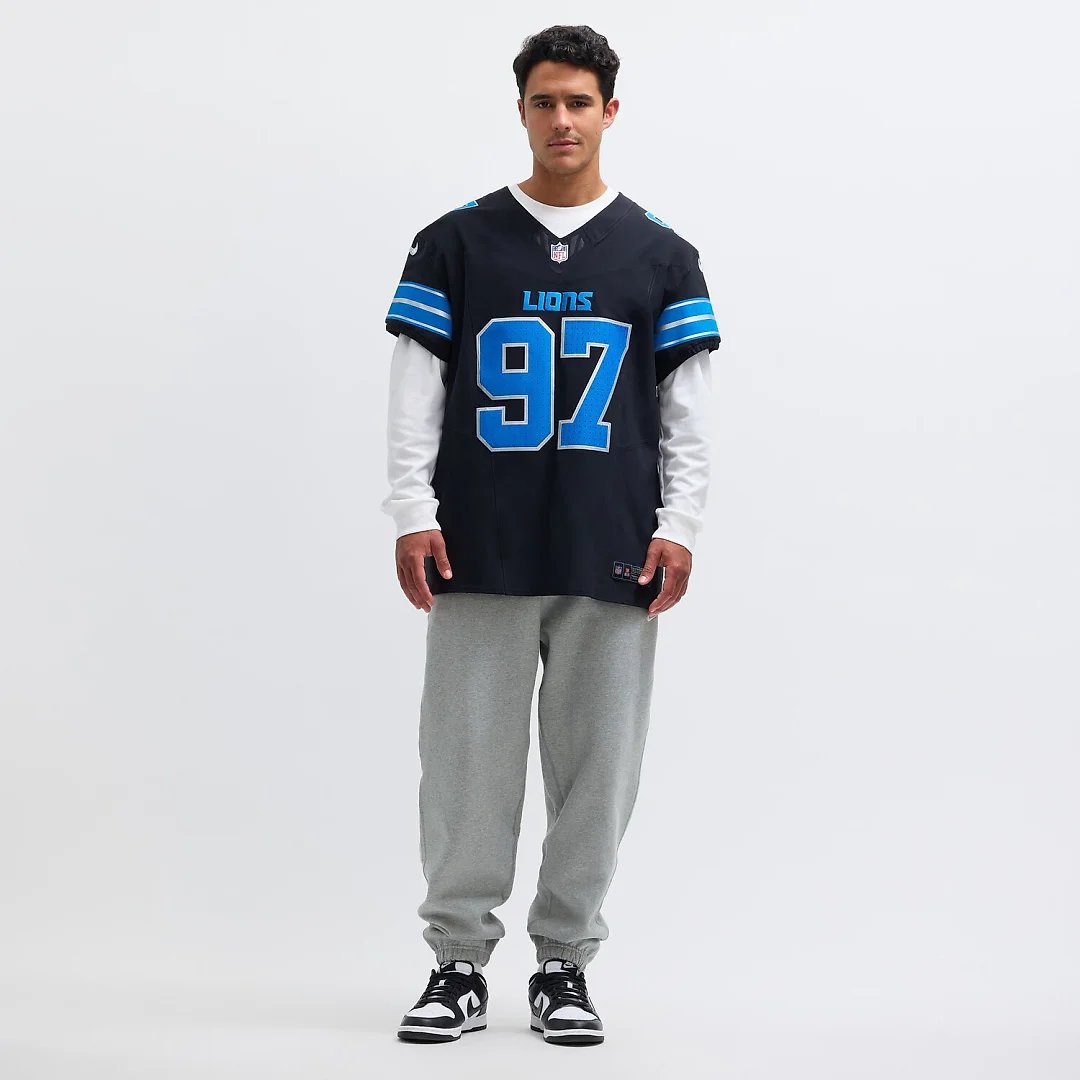 Zennovawear Aidan Hutchinson Detroit Lions Alternate Vapor FUSE. Elite Jersey - Black